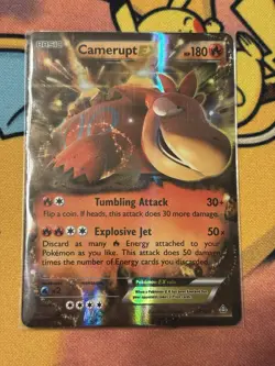 Camerupt EX 29/160 Ultra Rare XY Primal Clash Pokemon Card Mint - Image 1