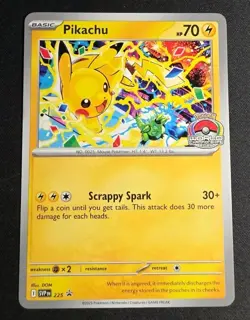 Pikachu Promo 2025 World Championships SVP EN 225 Pokemon Card - Image 1