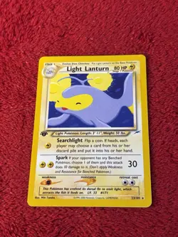 1st Edition Light Lanturn 23/105 Neo Destiny Regular Wotc Pokemon Card Lp + - Image 5
