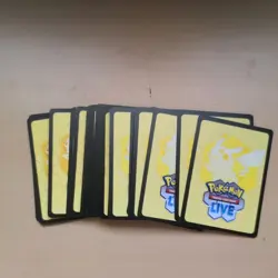 50x Pokemon Trading Card Game Live Mega Evolution Code Cards - Image 1