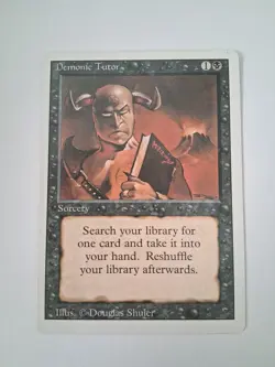 Magic the Gathering Revised Edition Demonic Tutor - Image 1