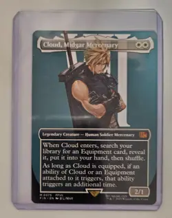 Cloud, Midgar Mercenary (Borderless) Final Fantasy *NEAR MINT NON-FOIL* - Image 1