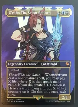 G'raha Tia, Scion Reborn Borderless Surge Foil Final Fantasy Commander MTG... - Image 1