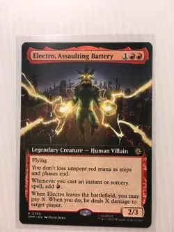 MTG Electro, Assaulting Battery (Extended Art) Marvel's Spider-Man #260 NM/M - Image 1