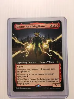 MTG Electro, Assaulting Battery (Extended Art) Marvel's Spider-Man #260 NM/M - Image 3