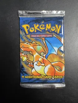 Pokemon FACTORY SEALED 1999 Base Set Unlimited Charizard Art Booster Pack!! WOTC - Image 1