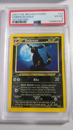 Pokemon Umbreon Neo Discovery 1st Edition Holo Rare PSA 4 - Image 1