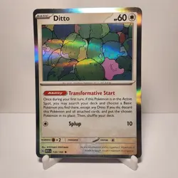 Pokemon TCG Ditto Scarlet & Violet-151 132/165 Holo Holo Rare(NOT REVERSE) - Image 1