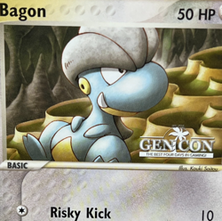 Pokemon EX "Dragon Series"-Bagon 50/97-GEN CON Black Star Promo Super Rare- NM+ - Image 2