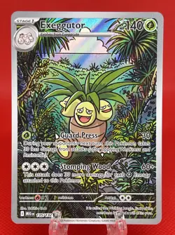 Pokemon TCG Exeggutor 135/132 S&V Mega Evolution Illustration Rare 2025 NM - Image 1