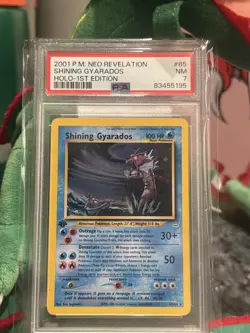 Pokemon Shining Gyarados Neo Revelation 1st Edition Rare Holo #65 PSA 7 - Image 2