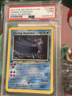 Pokemon Shining Gyarados Neo Revelation 1st Edition Rare Holo #65 PSA 7 - Image 3