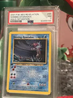 Pokemon Shining Gyarados Neo Revelation 1st Edition Rare Holo #65 PSA 7 - Image 4