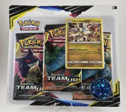 Pokemon Sun & Moon Team Up Ultra Necrozma 3 Pack Blister (Factory Sealed) Rare - Image 1