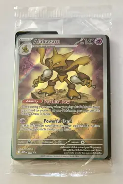 Pokemon TCG Alakazam 009 Mega Evolutions ETB Promo Sealed - Image 1