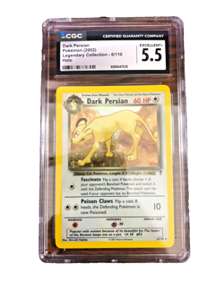 Dark Persian Holo Rare #6 - CGC EXCELLENT+ 5.5 - Legendary Collection - Pokemon - Image 1