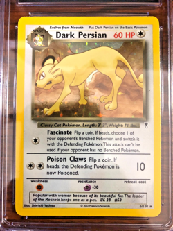 Dark Persian Holo Rare #6 - CGC EXCELLENT+ 5.5 - Legendary Collection - Pokemon - Image 2