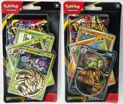 Set Of 2 Pokemon Mega Evolution Premium Checklane Blisters Tyranitar Meowscarada - Image 1