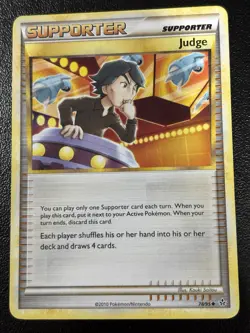 Judge 78/95 Uncommon HGSS Unleashed Pokemon TCG MP - Image 1