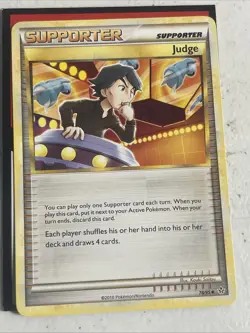 Judge 78/95 Uncommon HGSS Unleashed Pokemon TCG MP - Image 1