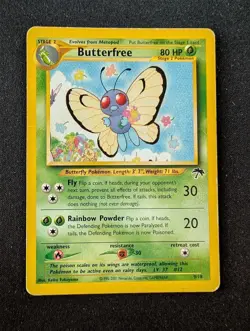 Butterfree Southern Islands 9/18 Non-Holo rare HP Pokemon - Image 1