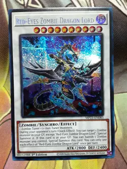 Yugioh Red-Eyes Zombie Dragon Lord Prismatic Secret MP23-EN083 1st NM - Image 1