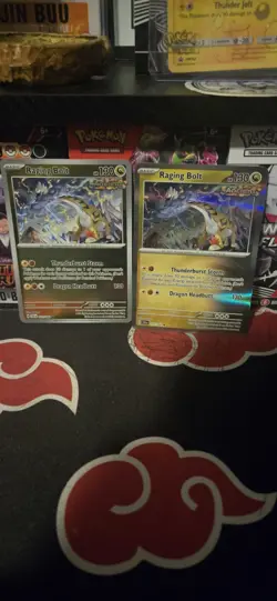Pokemon Stellar Crown Raging Bolt 111/142 Holo and Reverse Holo Card 2 Pack - Image 1
