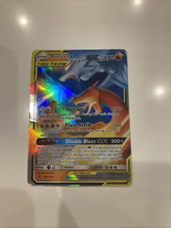 Good Condition Gx Reshiram and Charizard Basic Pokemon Collectors Item Card - Image 5