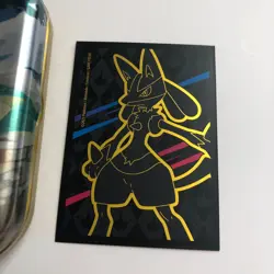 Pokemon Trading Cards Tin and Lot of Cards with Card Sleeves - Image 2