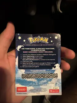 Pokemon Scarlet and Violet Shiny Koraidon OR Miraidon Gamestop Promo Card Code - Image 2