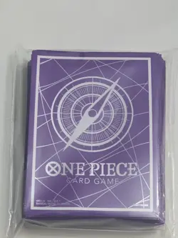 2025 Bandai Fest Exclusive One Piece Card Game Silver & Purple Sleeves! NEW! - Image 1
