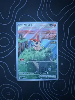Pokemon TCG Victini 208 Black Star Promo Illustration Rare Card - Image 1