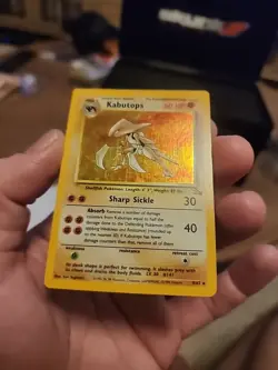 Kabutops Fossil Pokemon Card 9/62 Holo Rare Trading Card Game - Image 3