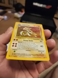 Kabutops Fossil Pokemon Card 9/62 Holo Rare Trading Card Game - Image 4