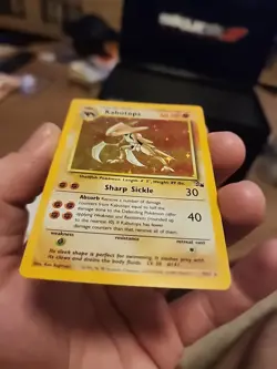 Kabutops Fossil Pokemon Card 9/62 Holo Rare Trading Card Game - Image 5