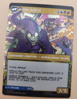 MTG Norman Osborn (Borderless) Marvel's Spider-Man Foil Green Goblin - Image 4
