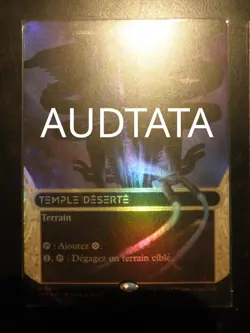 mtg magic deserted temple deserte FOIL extended borderless FRENCH vf fr - Image 1