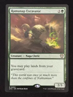 1x MTG Ramunap Excavator - Commander: Outlaws of Thunder Junction (OTC) #202 - - Image 1