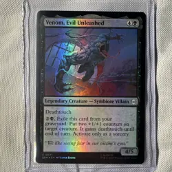 Venom, Evil Unleashed - Foil MTG Marvel's Spider-Man NM Magic Foil - Image 1