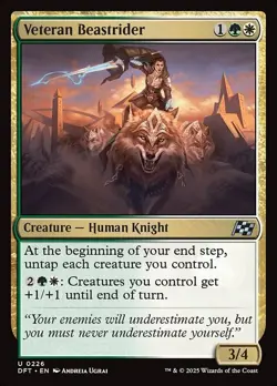 Veteran Beastrider 1x MtG Aetherdrift SP/NM - Image 1