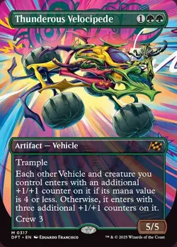 Thunderous Velocipede SHOWCASE 1x MtG Aetherdrift SP/NM - Image 1