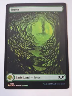 MTG -Forest Full Art FOIL - Wilds of Eldraine - Image 1