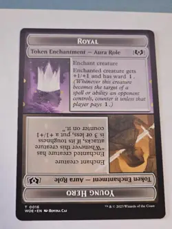 MTG -Royal | Young Hero Token NONFOIL - Wilds of Eldraine - Image 1