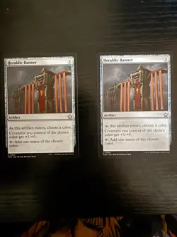 x2 Heraldic Banner FDN Foundations MTG 254 UNCOMMON M/NM 2x - Image 1