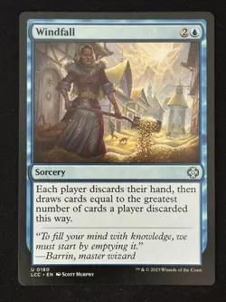 1x MTG Windfall - Commander: The Lost Caverns of Ixalan (LCC) #180 - Magic - Image 1