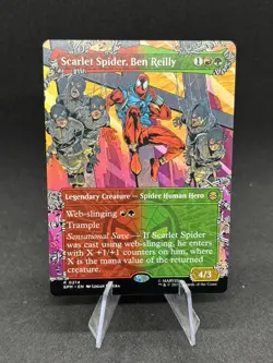 MTG Universes - Spider-man Scarlet Spider, Ben Reilly Borderless 0214 NM R 🔥 - Image 1