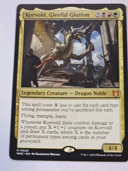 MTG - Korvold, Gleeful Glutton Commander - Wilds of Eldraine - Image 1