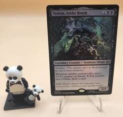 Venom, Eddie Brock - MTG 0012 NM Foil Marvel's Spider-Man Mythic Foil - Image 1