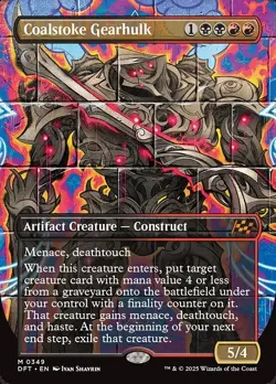 Coalstoke Gearhulk SHOWCASE 1x MtG Aetherdrift SP/NM - Image 1