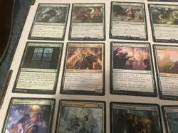 Green MTG Cards Lot Rare Uncommon Land Foil + Commons Magic The Gathering Cards - Image 3